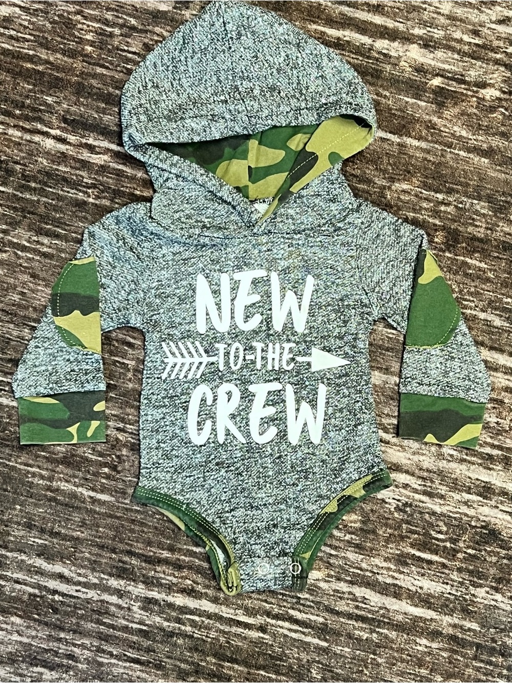 New to the Crew Hooded Onesie